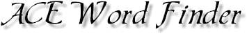 ACE Word Finder Logo